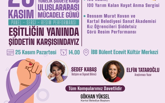 Kartal Belediyesi'nden Kadına Yönelik Şiddetle Mücadele Paneli