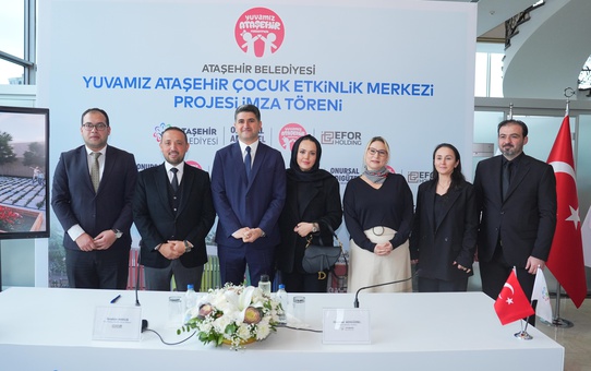 Ataşehir Belediyesi'nden çocuklar için ekolojik adım: Çocuk etkinlik merkezi için imzalar atıldı