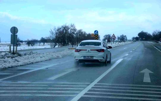 Konya'da Sürücülere Kış Uyarısı
