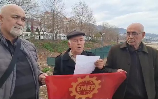 Emek Partisi Giresun'da Kumsal Alanına Karavan Parkı Yapımına Tepki Gösterdi