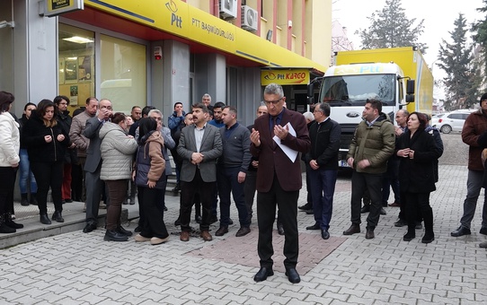 Burdur'da PTT Saldırısına Tepki
