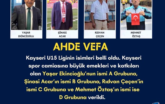 U15 Ligi'nde Vefa Örneği