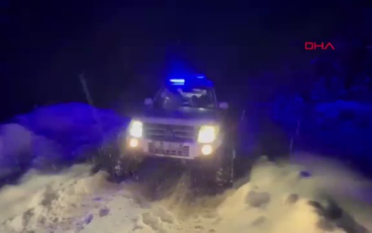 Kardan Mahsur Kalan 87 Yaşındaki İhtiyaç Sahibi Paletli Ambulansla Kurtarıldı