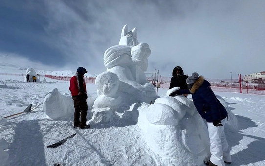 Uluslararası Erciyes Kar Heykel Festivali Başladı