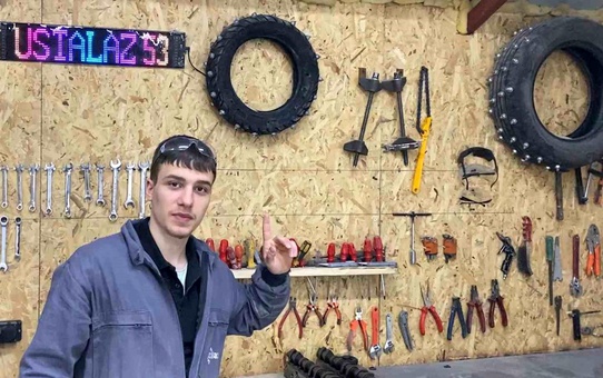 Rizeli Genç Karda Motosiklet Tekerleği İcat Etti