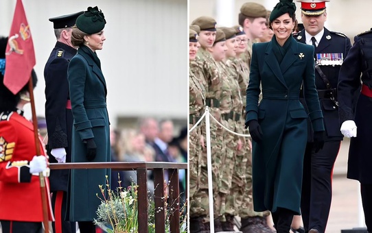 Kate Middleton, Aziz Patrick Günü'nde yeşil elbisesiyle göz kamaştırdı