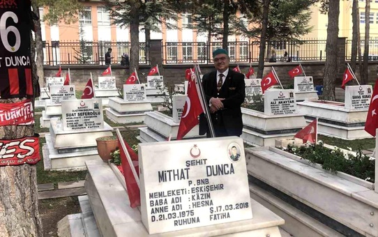 Şehadetinin sene-i devriyesinde şehit binbaşı Mithat Dunca unutulmadı