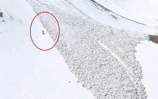 Çığ altında kalan ve 60 metre sürüklenen kayakçı kendi imkanlarıyla kurtuldu