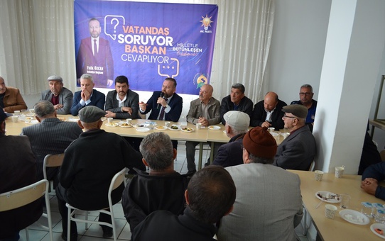 Başkan Özcan Mahallede Vatandaşlarla Buluştu