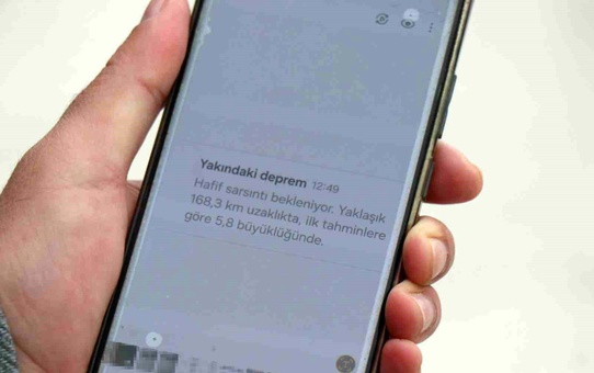Deprem Uyarısı Hayat Kurtardı