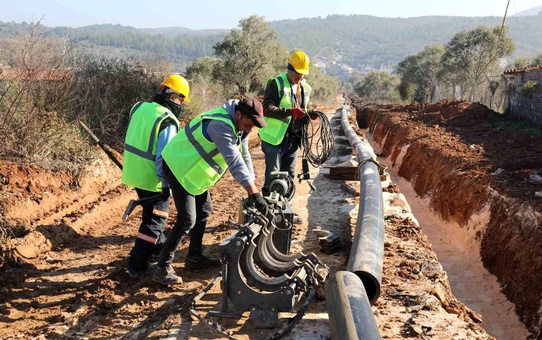 Yatağan'da İçme Suyu Hattı Çalışmalarında İlerleme Kaydedildi