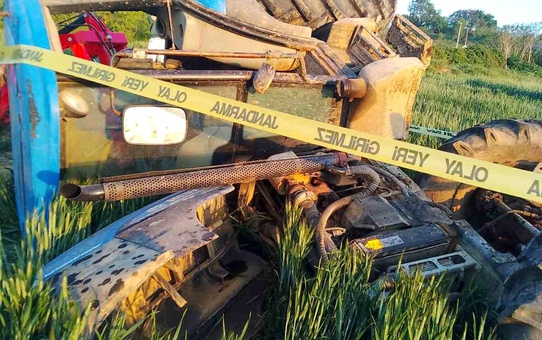 Traktör Kazasında Bir Kişi Hayatını Kaybetti