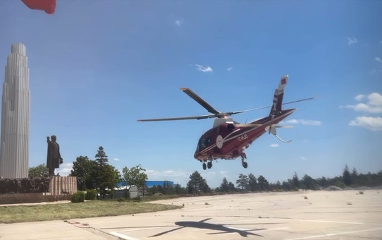 Mide Kanaması Geçiren Hasta Hava Ambulansı ile Taşındı