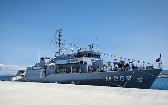 TCG Akçakoca Enez Limanı'nda Ziyarete Açıldı