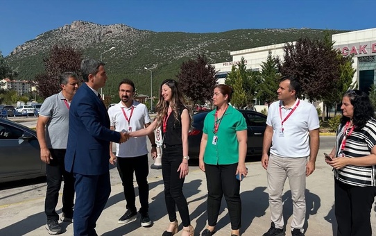 Kaymakam Kuruca Hastane Ziyareti Gerçekleştirdi