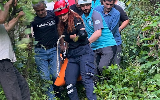 Piraziz'de Yamaçtan Düşen Yaşlı Adam Yaralandı