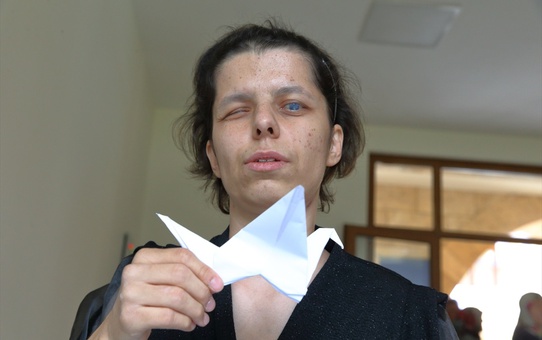 Görme Engelli Öğretmenden Origami Sergisi