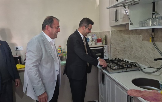 Hanönü'nde İlk Doğalgaz Verildi