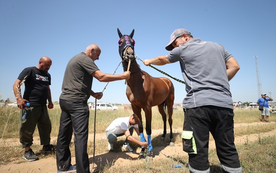 Kırklareli'de At Yarışları Yapıldı