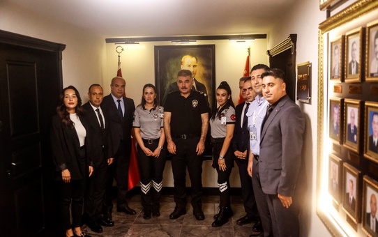 Güvenlik Görevlilerinden Emniyet Müdürü'ne Ziyaret