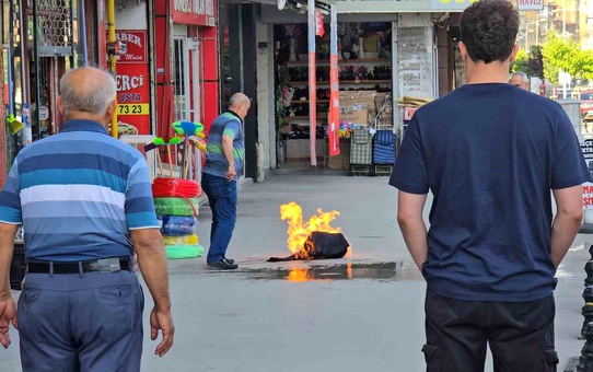 Karabük'te Piknik Tüpü Yangını