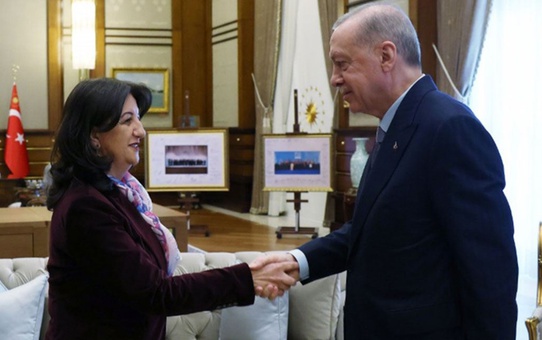 Cumhurbaşkanı Erdoğan ile DEM Parti heyeti arasındaki görüşme sona erdi