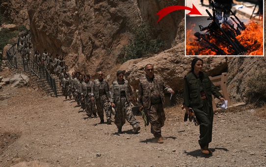  Silah yakma sonrası gözler PKK'nın üzerinde! 11 terör kampı boşaltılacak