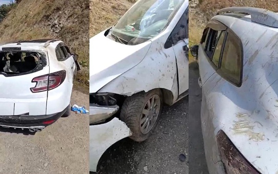 Hakkari'de Takla Atan Araçta 4 Yaralı