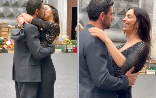 Irina Shayk ve Michele Morrone sokak ortasında öpüştü! Aşk sandılar ama sebebi başka
