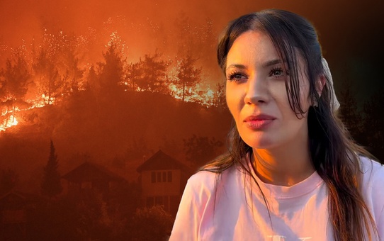 Yangına müdahale eden pilotun şahit olduğu anlar yürek burktu