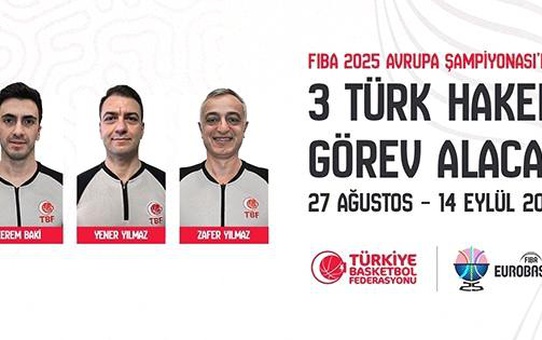 2025 EuroBasket'te Türk Hakemler Görev Alacak