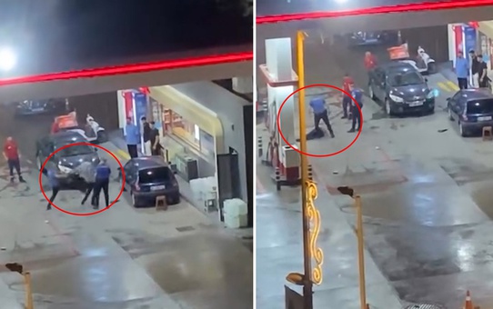 Polis memuru, tartıştığı vatandaşı bayıltana kadar dövdü