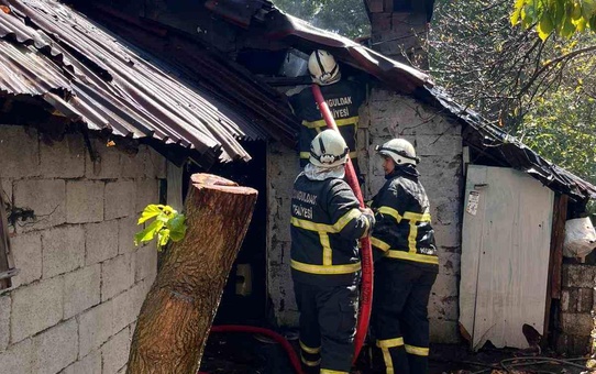 Zonguldak'ta Barakada Yangın Çıktı