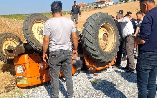 Traktör Kazası: 1 Ölü
