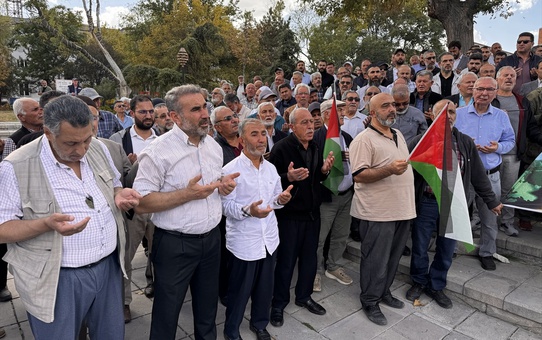 Aksaray'da İsrail'e Protesto