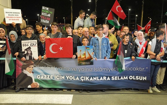 Küresel Sumud Filosu Aktivistleri İstanbul'da