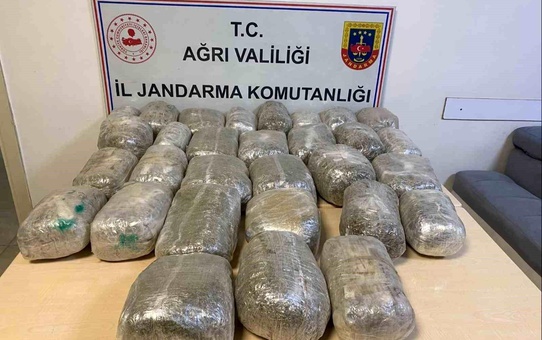 32 Kilogram Esrar Ele Geçirildi