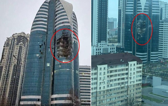 Ülkenin başkenti alarm sesleriyle yıkıldı! Gökdeleni dronla vurdular