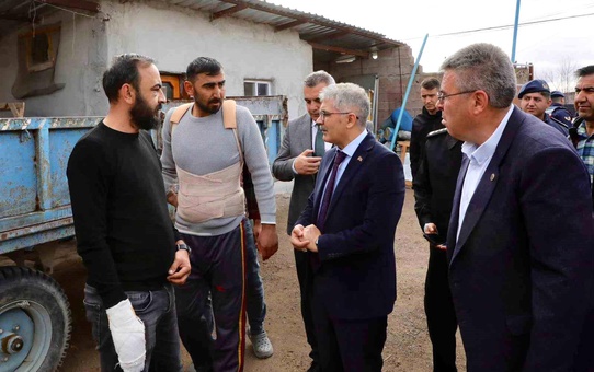 Halı saha kavgasının ardından Vali Çelik Kiledere'ye gitti