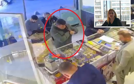 Gülhan'ın cinayet şüphelisinin kuyumcuya altınları satarken görüntüleri ortaya çıktı