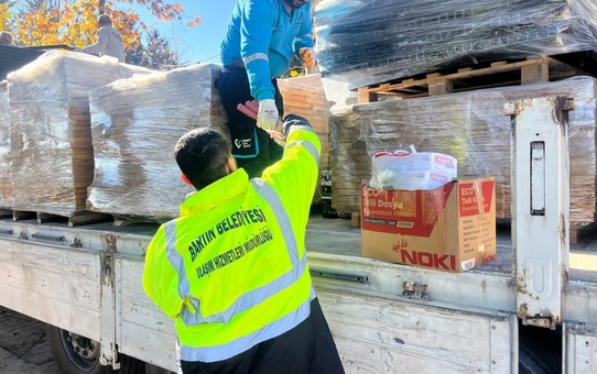 Bartın'dan Adıyaman'a Destek Tırı