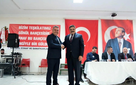 Sarıgöl Esnaf ve Sanatkarlar Odası Olağan Genel Kurulu'nda Emrah Eroğlu 4. kez güven tazeledi