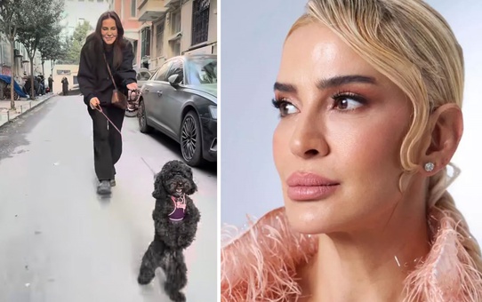Emel Yıldırım ve köpeğinin eğlenceli anları yüzleri güldürdü