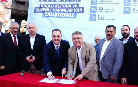Gelenbe'de 4 milyon Euro'luk altyapı yatırımı için imzalar atıldı