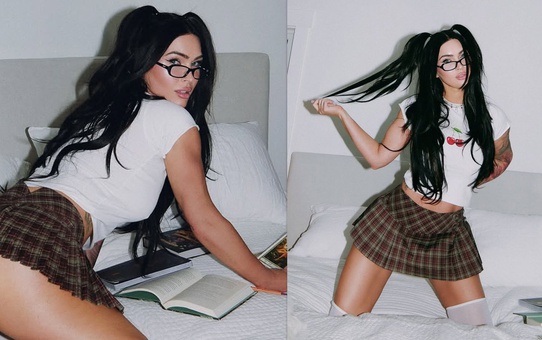 Ünlü oyuncu Megan Fox, yatakta verdiği pozlarla sosyal medyayı salladı
