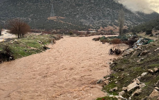 Elmalı'da sel felaketi: Tarım arazileri su altında