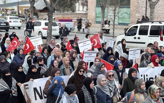 Konya'da Filistin İçin Yürüyüş Düzenlendi