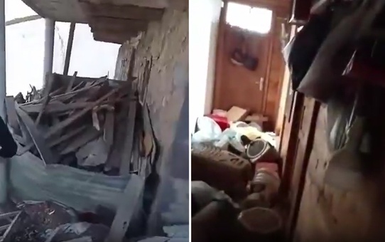 Anzer Yaylası'nda aç ayılar evleri harabeye çevirdi