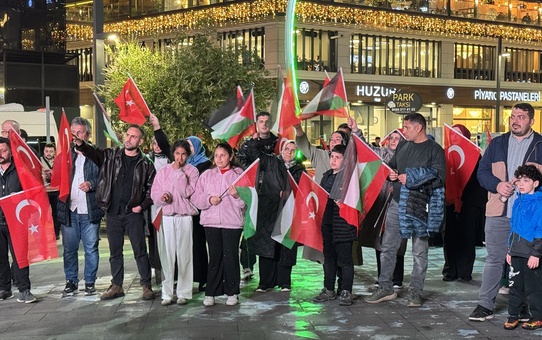 Trabzon ve Rize'de İsrail Protestosu