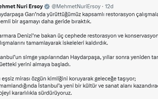 Haydarpaşa Garı Restorasyonu Tamamlandı